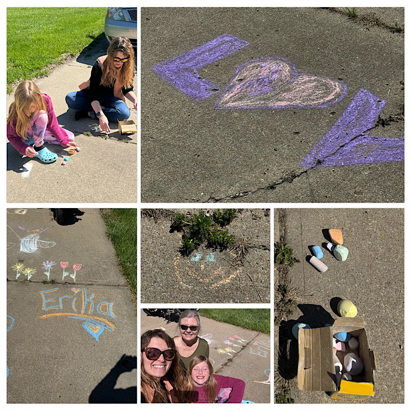 sidewalk chalk art